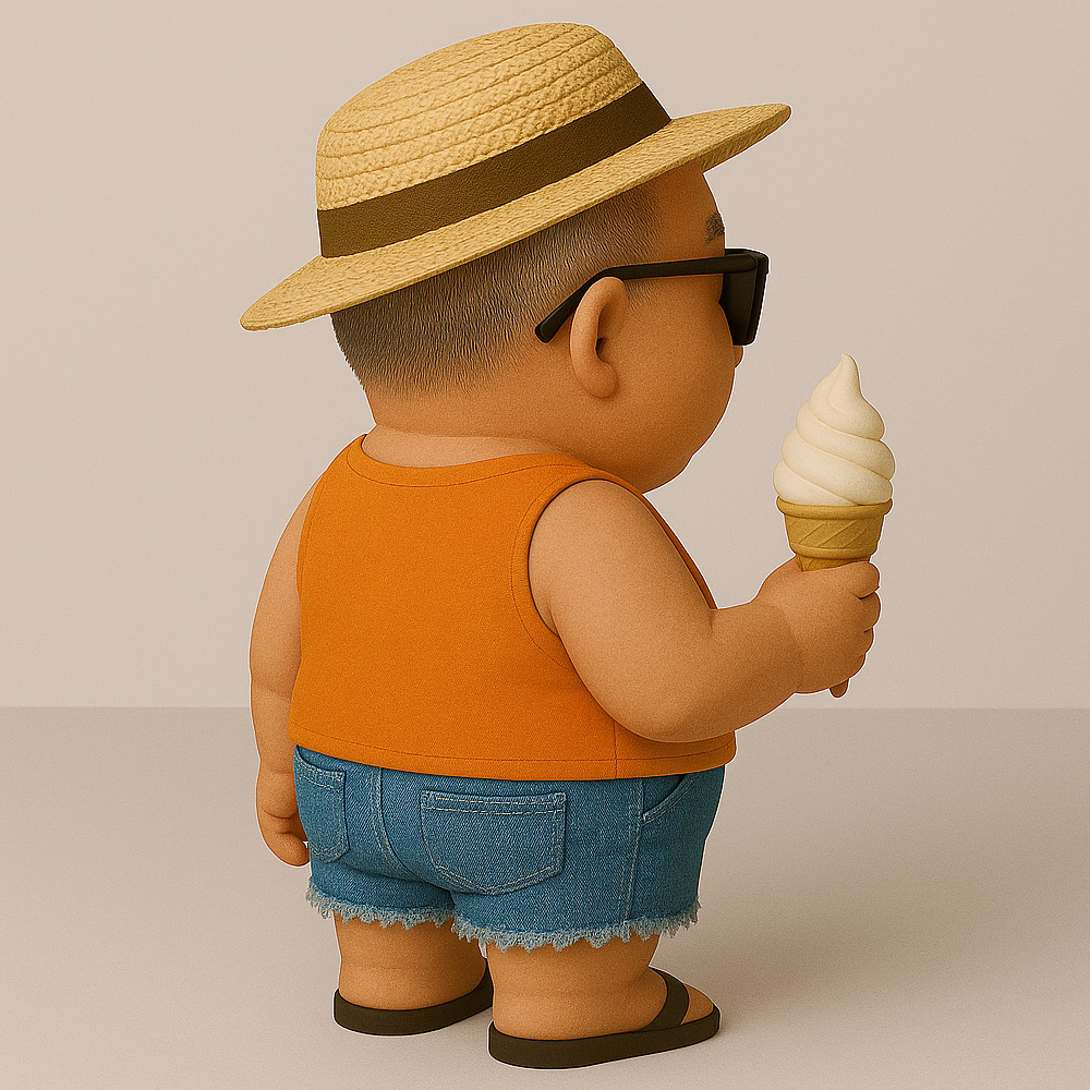 Person with background