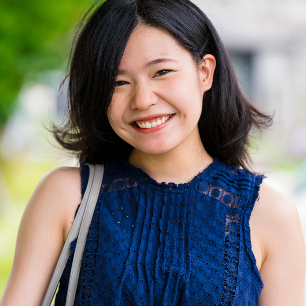 Person with background